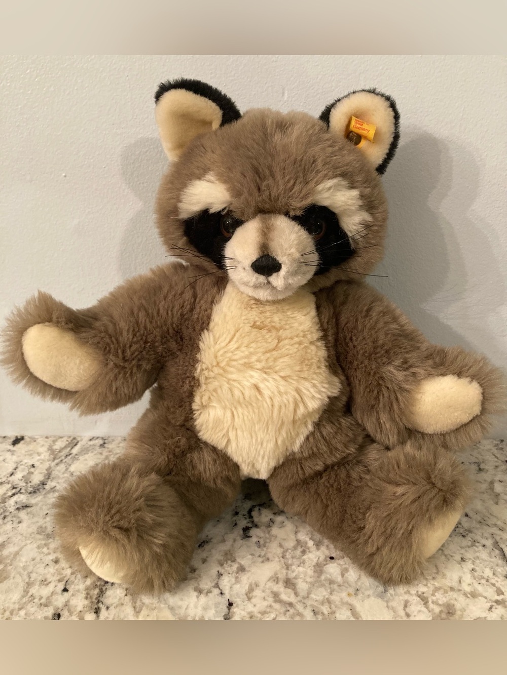 Steiff W. Germany VTG 1980s “Poppy” Raccoon Plush